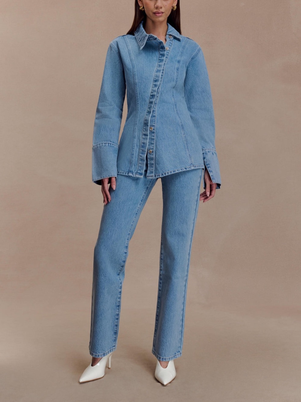 NWT Meshki Janine High Waist Straight Leg Jeans